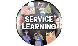 service learning button